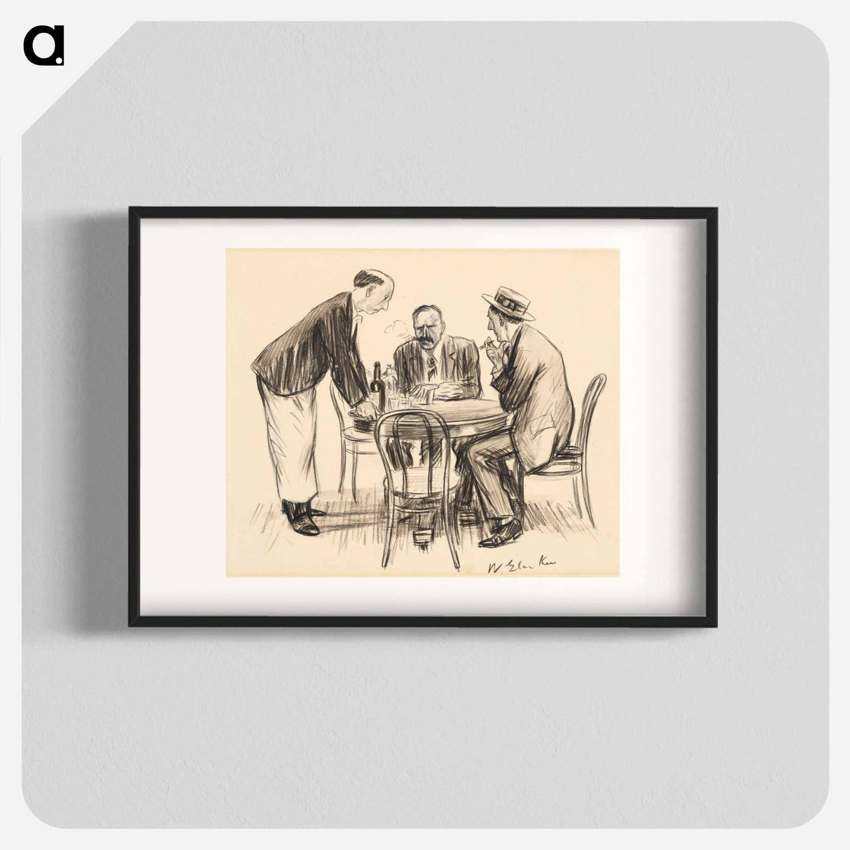 Never Again, He Remarked Gloomily - ウィリアム ジェームス グラッケンズ Poster.