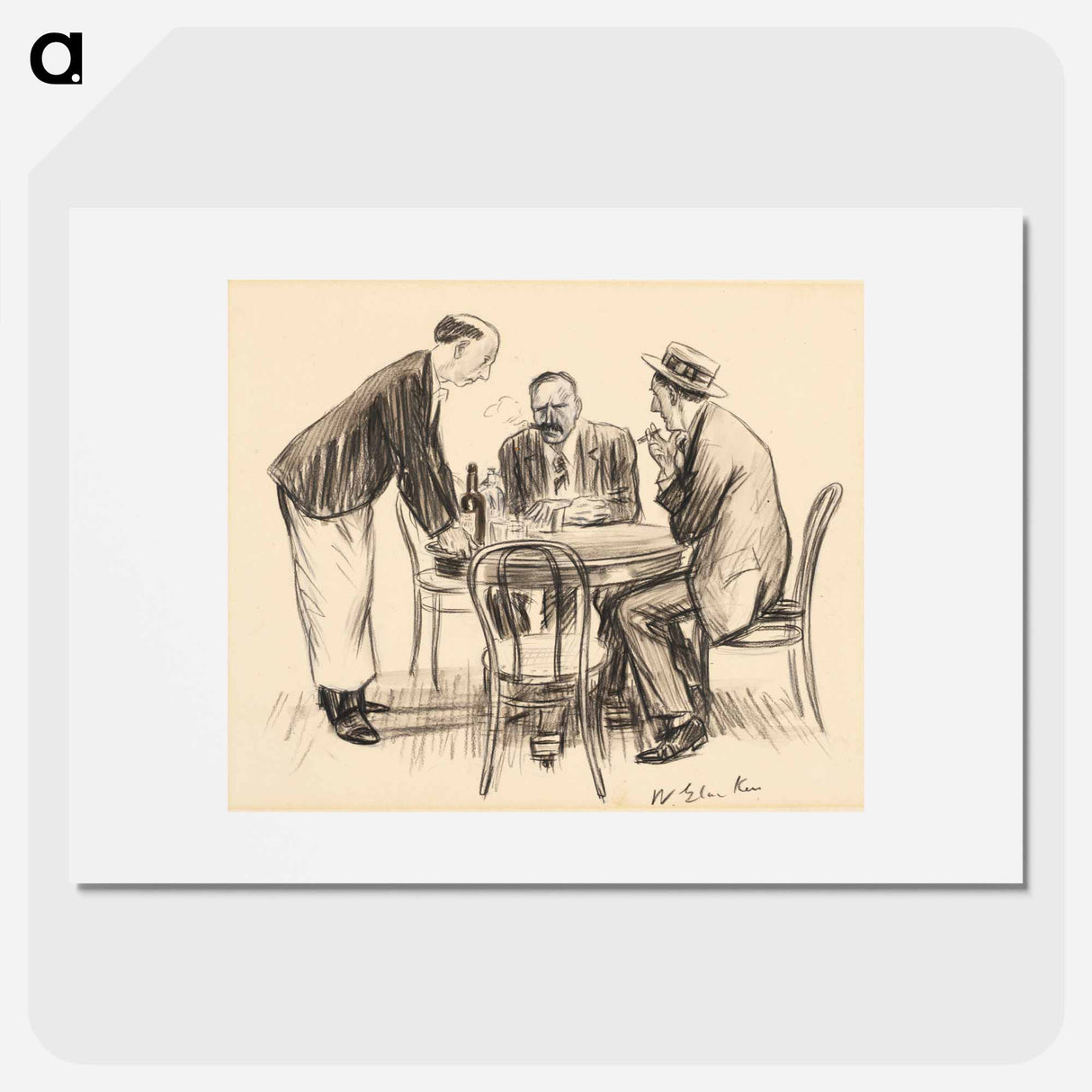 Never Again, He Remarked Gloomily - ウィリアム ジェームス グラッケンズ Poster.