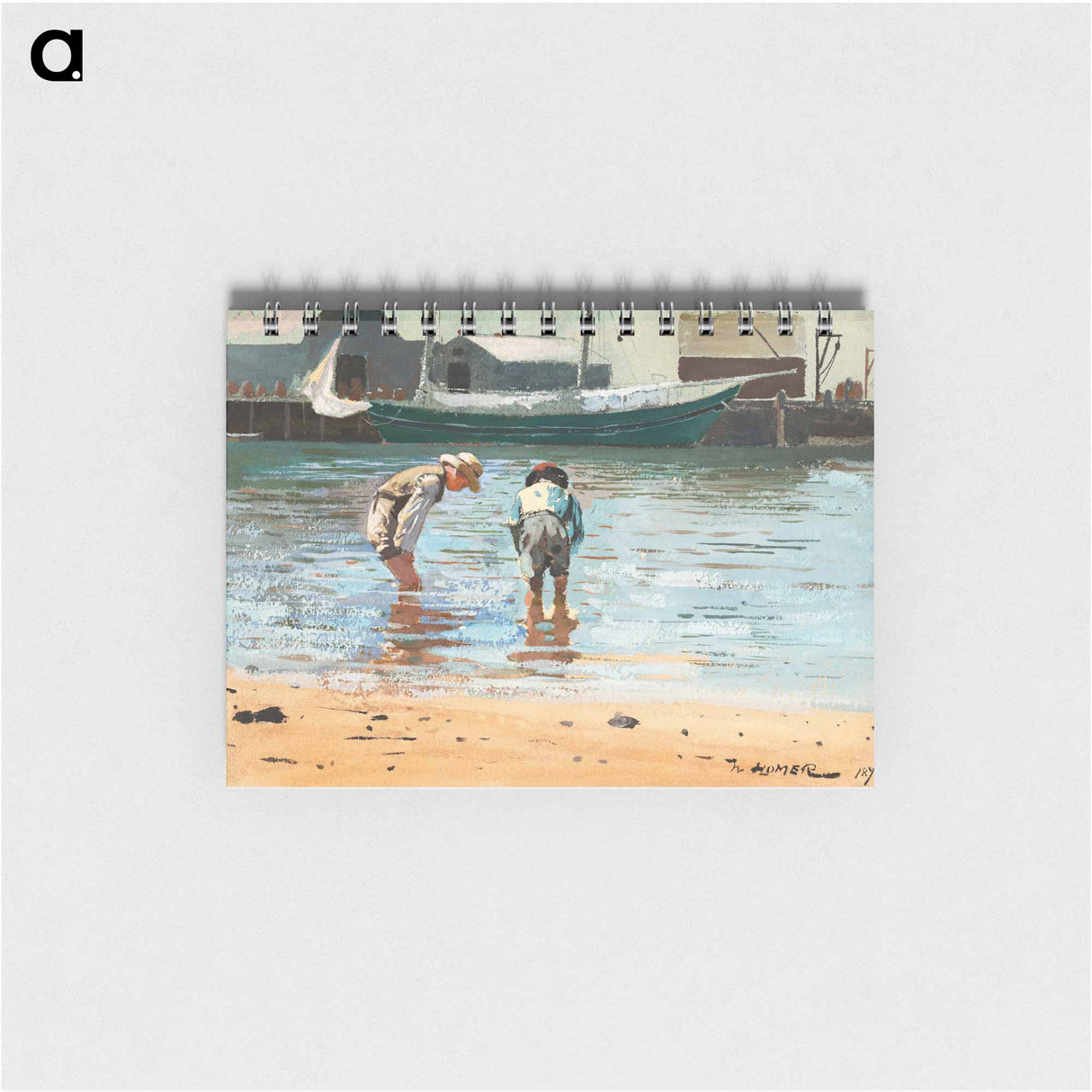 アートメモ帳-Boys Wading - ウィンスロー ホーマー Memo.