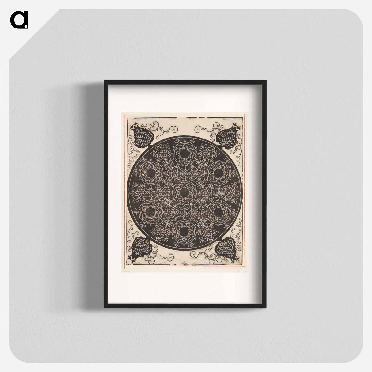 Knob with seven rings - アルブレヒト デューラー Poster.