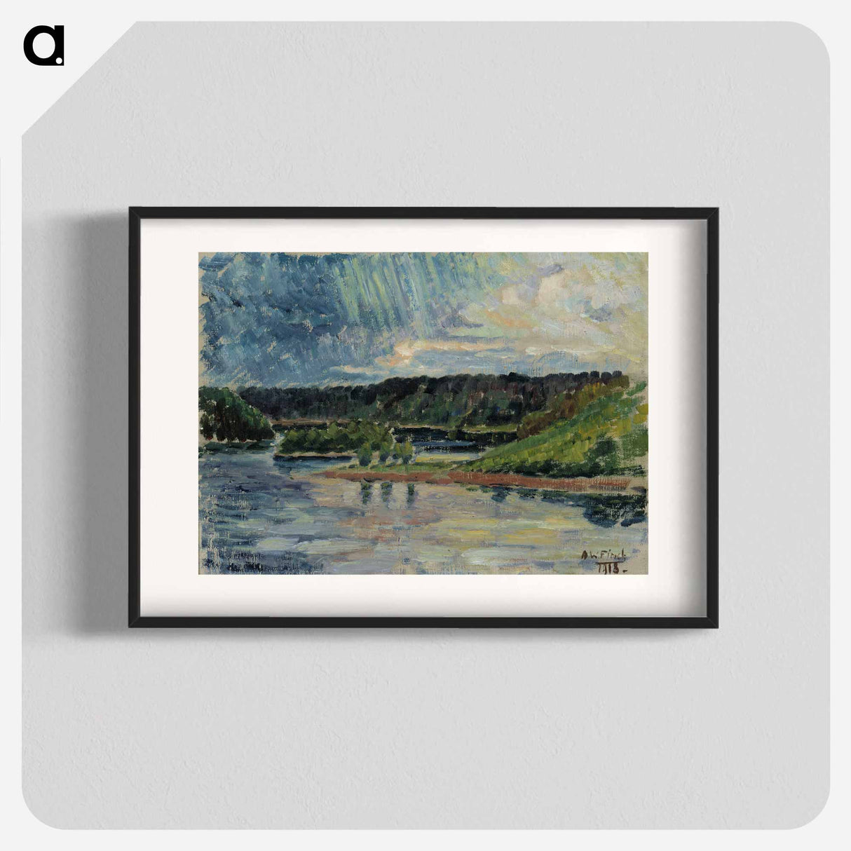 Thunderstorm - アルフレッド ウィリアム フィンチ Poster.