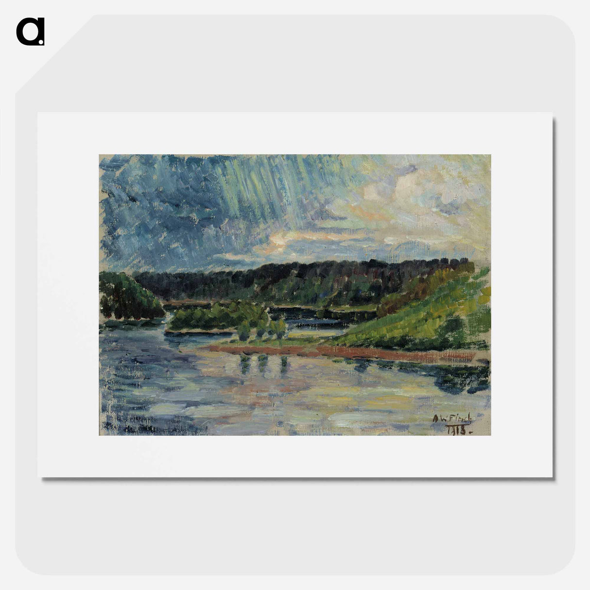 Thunderstorm - アルフレッド ウィリアム フィンチ Poster.