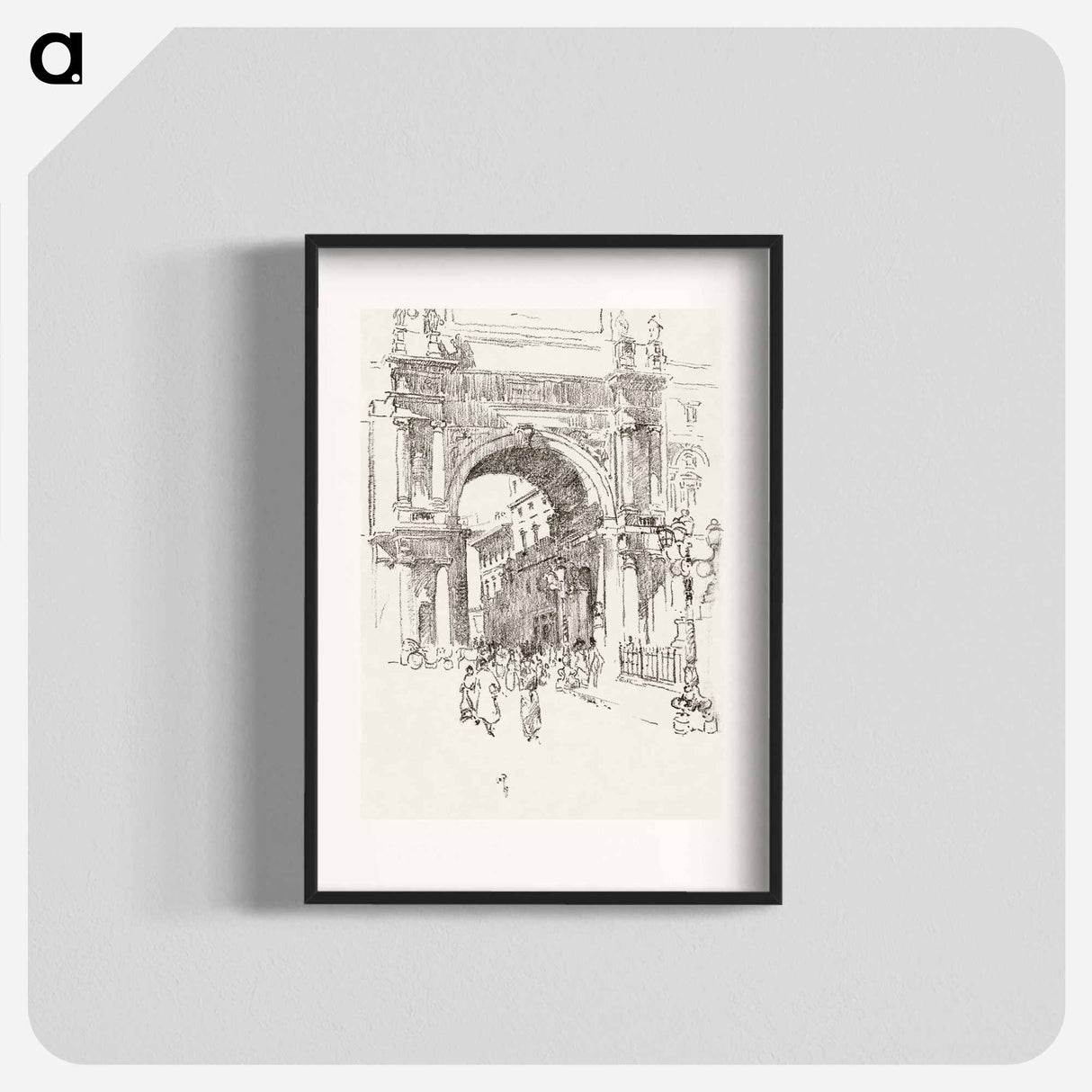 Piazza Vittorio Emanuele - Alice in Wonderland Poster.