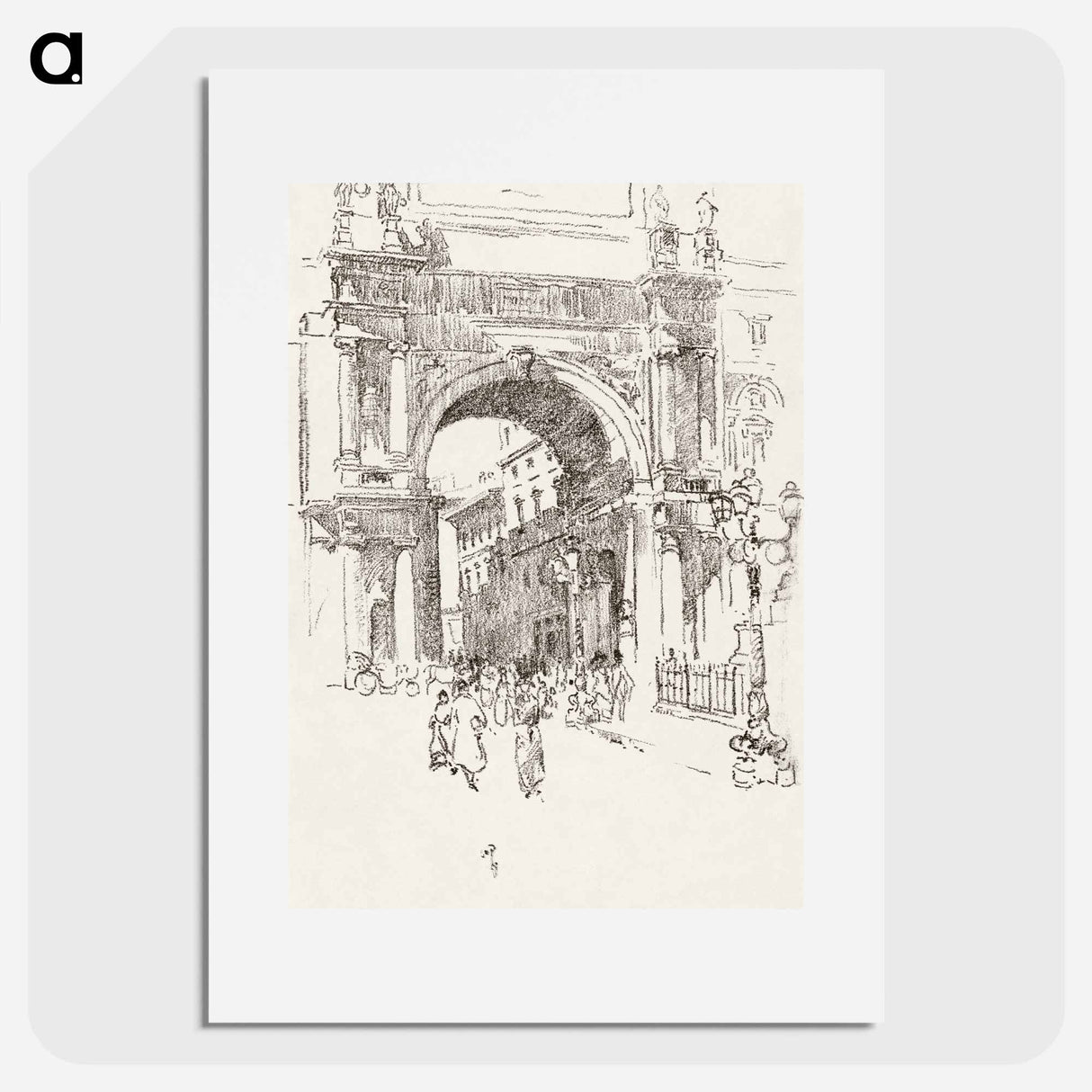 Piazza Vittorio Emanuele - Alice in Wonderland Poster.