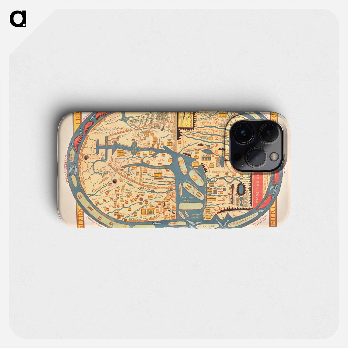 S. Beati Liebanensis mappam mundi - アンティーク地図 Phone Case.