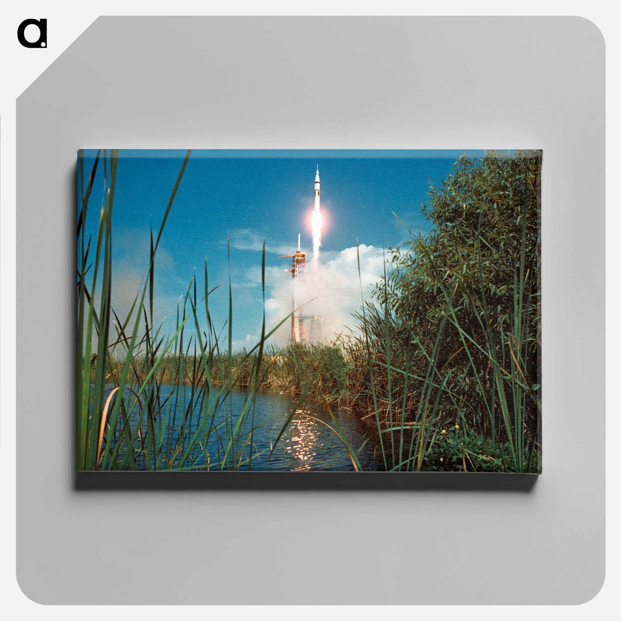 Liftoff - Apollo-Soyuz Test Project - Apollo Moon Landing Canvas.