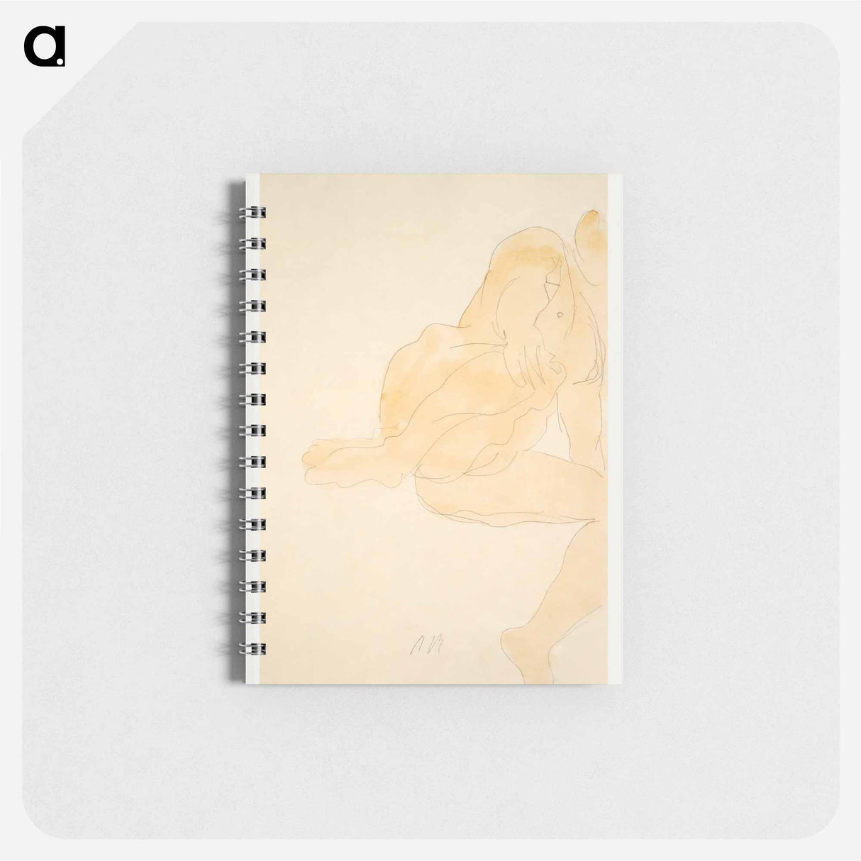 Nude Sitting, Knee Raised - オーギュスト ロダン Memo.