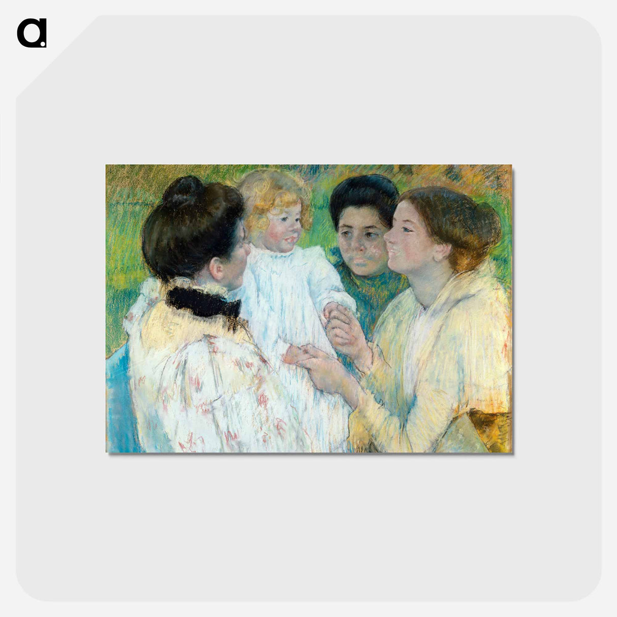 アートポストカード-Women Admiring a Child
- デトロイト美術館 Postcard.