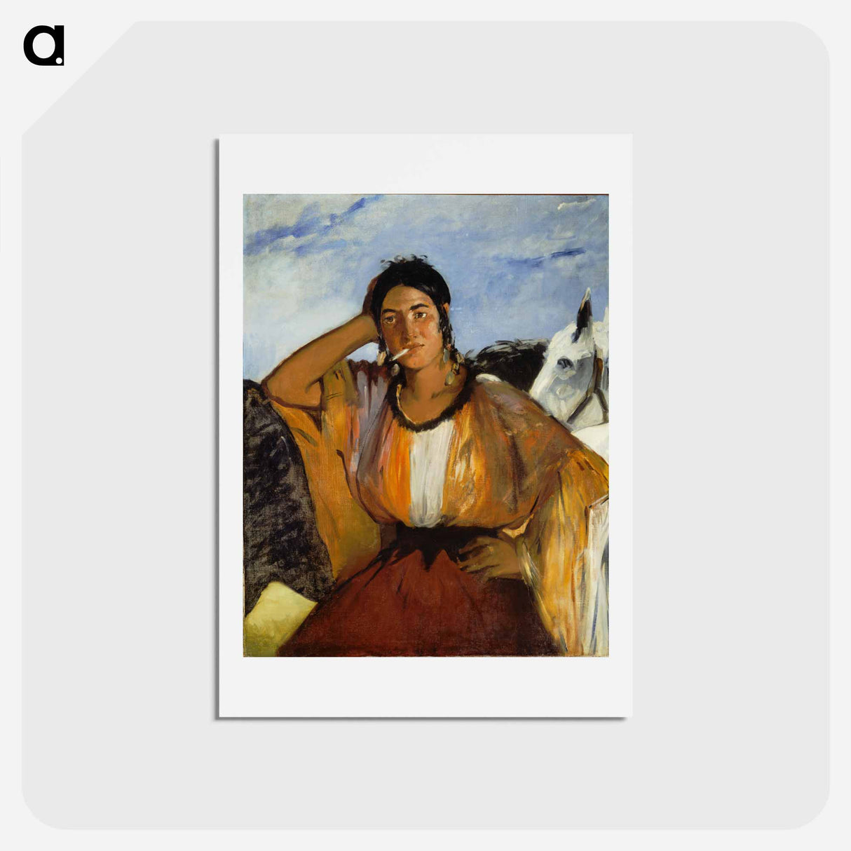 アートポストカード-Edouard Manet's famous painting - エドゥアール マネ Postcard.