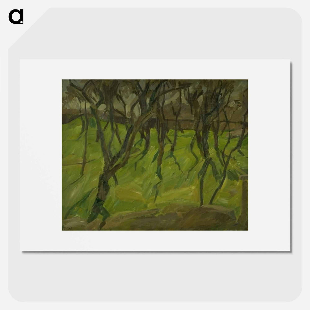 Trees on Christianshavns Vold - エドヴァルド ウェイ Poster.