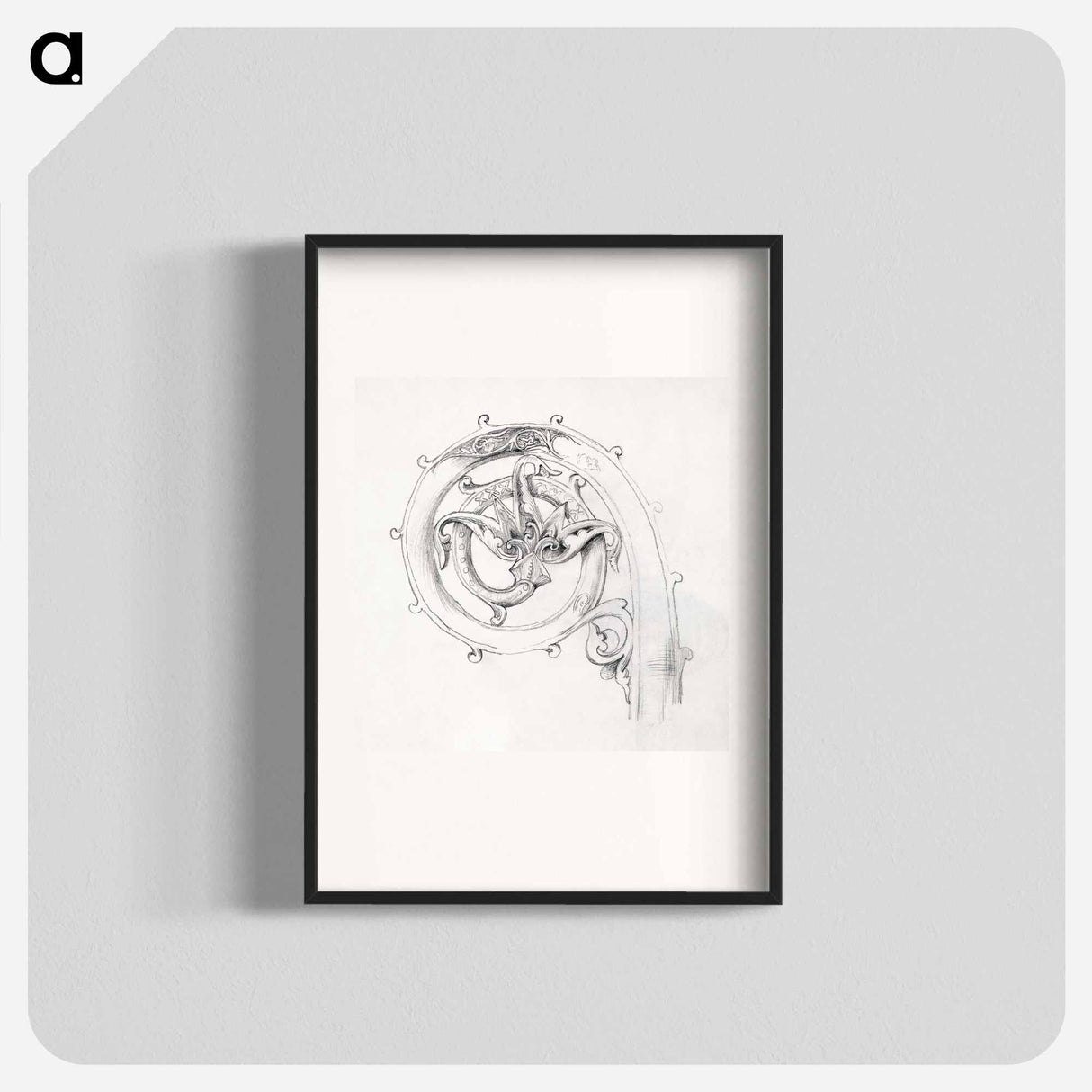 Sketchbook of Byzantine and Romanesque Decoration - エドワード バーン ジョーンズ Poster.