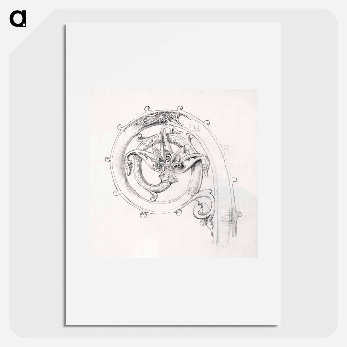 Sketchbook of Byzantine and Romanesque Decoration - エドワード バーン ジョーンズ Poster.