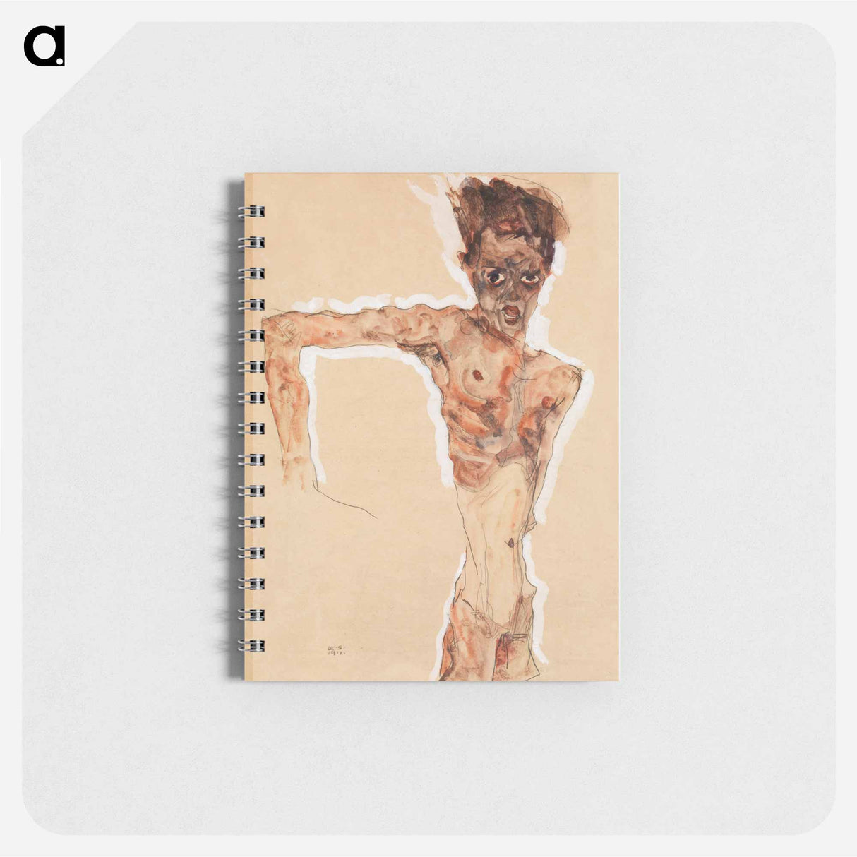 Naked man. Self-Portrait - エゴン シーレ Memo.