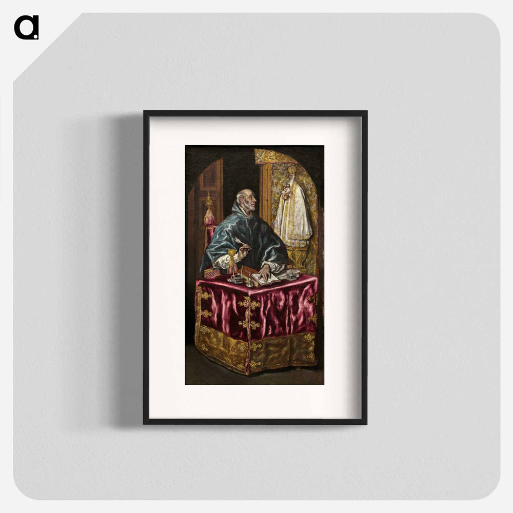Saint Ildefonso - エル グレコ Poster.