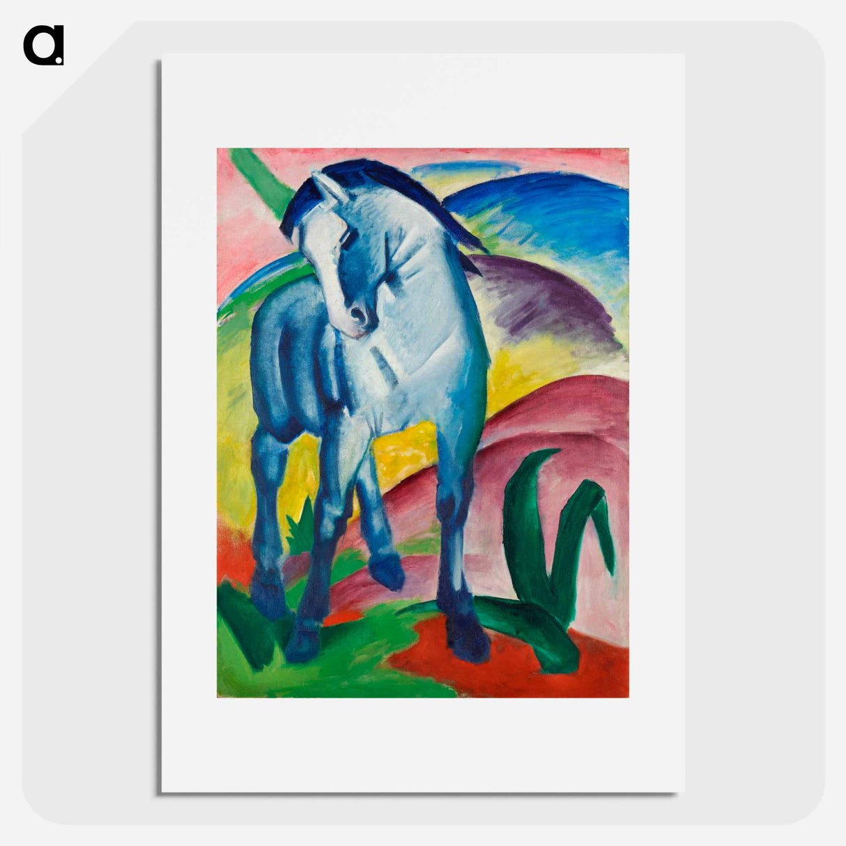 アートポスター-Blue Horse I - フランツ マルク Poster.