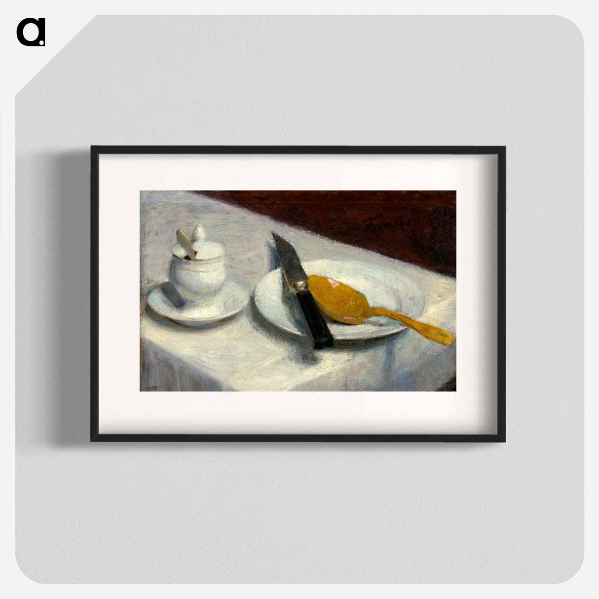 Still Life with Mustard Pot - アンリ ファンタン ラトゥール Poster.
