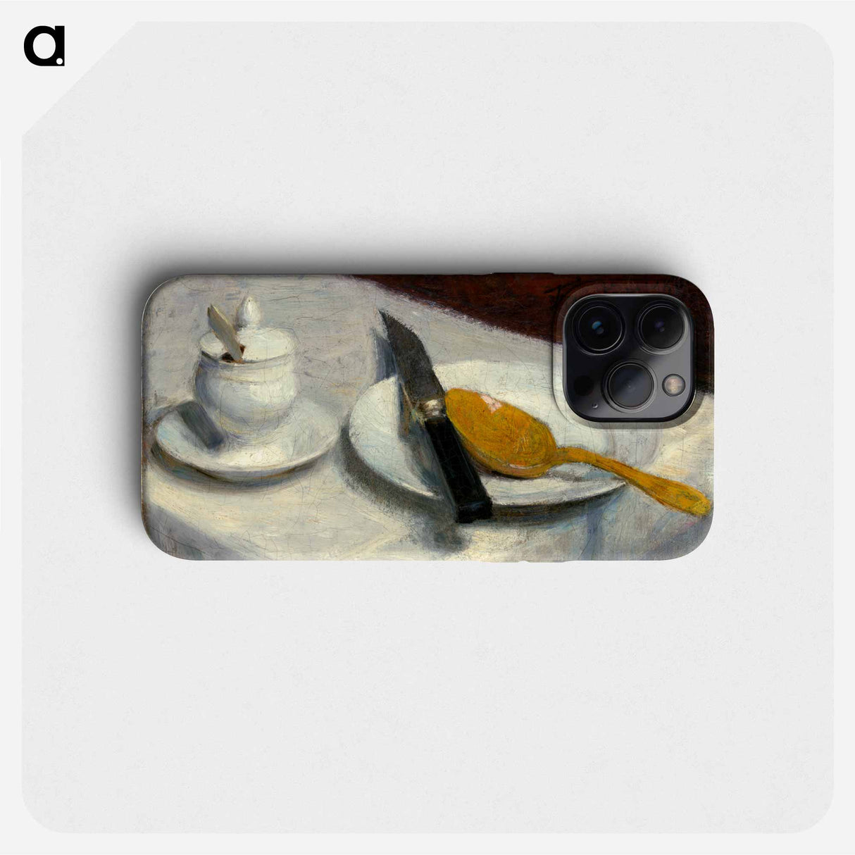 Still Life with Mustard Pot - アンリ ファンタン ラトゥール Phone Case.