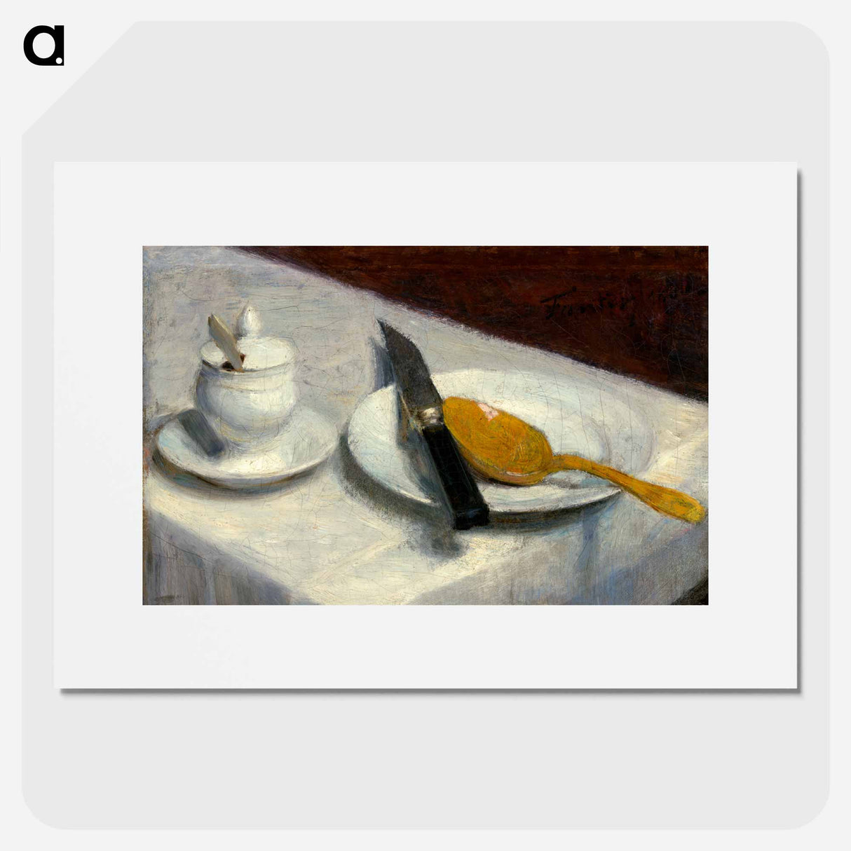 Still Life with Mustard Pot - アンリ ファンタン ラトゥール Poster.