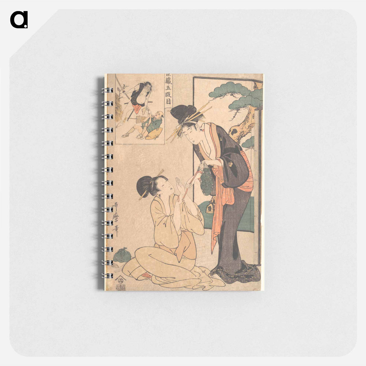 A Woman Snatching a Bag of Sweetmeats from Her Mother - 喜多川 歌麿 Memo.