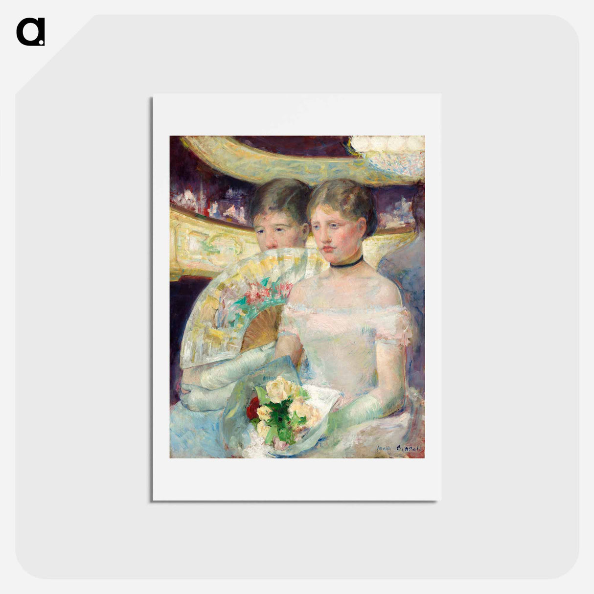 アートポストカード-The Loge - メアリー カサット Postcard.