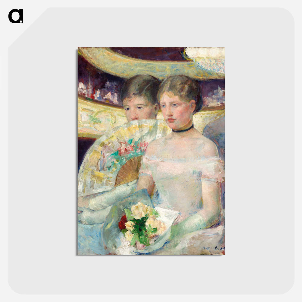 アートポストカード-The Loge - メアリー カサット Postcard.