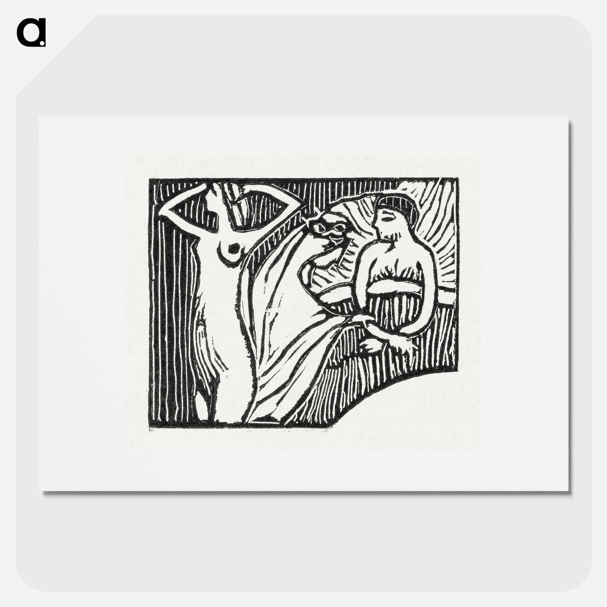 Illustration for poem from Paul Verlaine's collection of poetry Sagesse - Maurice Denis Poster.