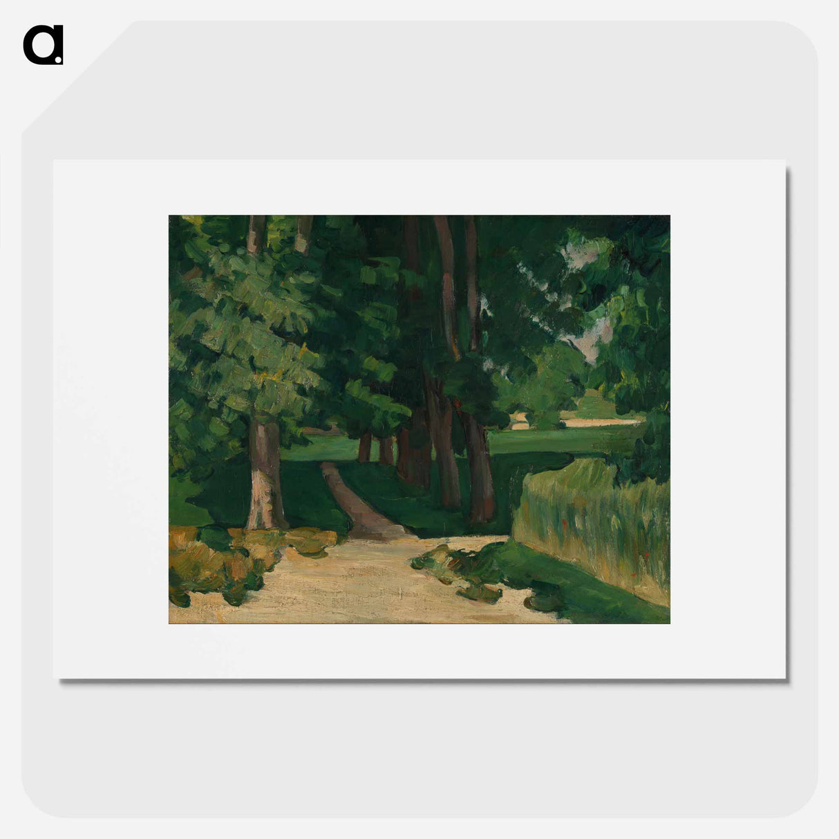 The Avenue at the Jas de Bouffan - Paul Cezanne Poster.