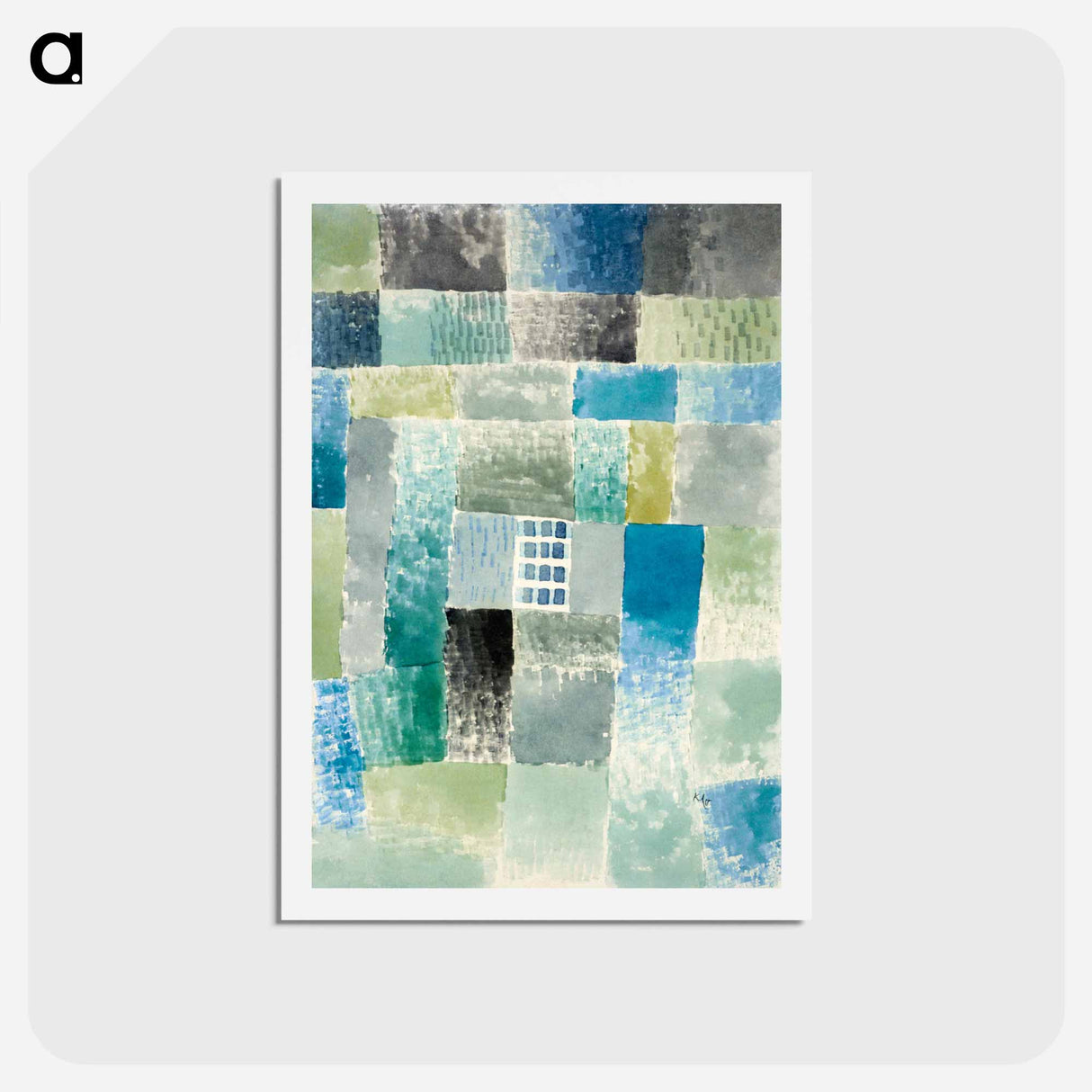 First house in a settlement
- パウル クレー Postcard.