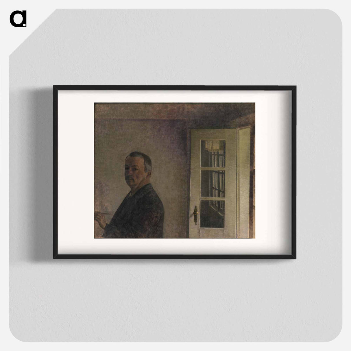 Self-Portrait - Vilhelm Hammershøi Poster.