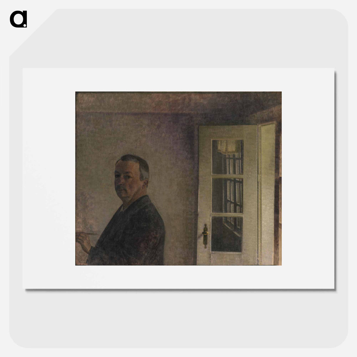 Self-Portrait - Vilhelm Hammershøi Poster.