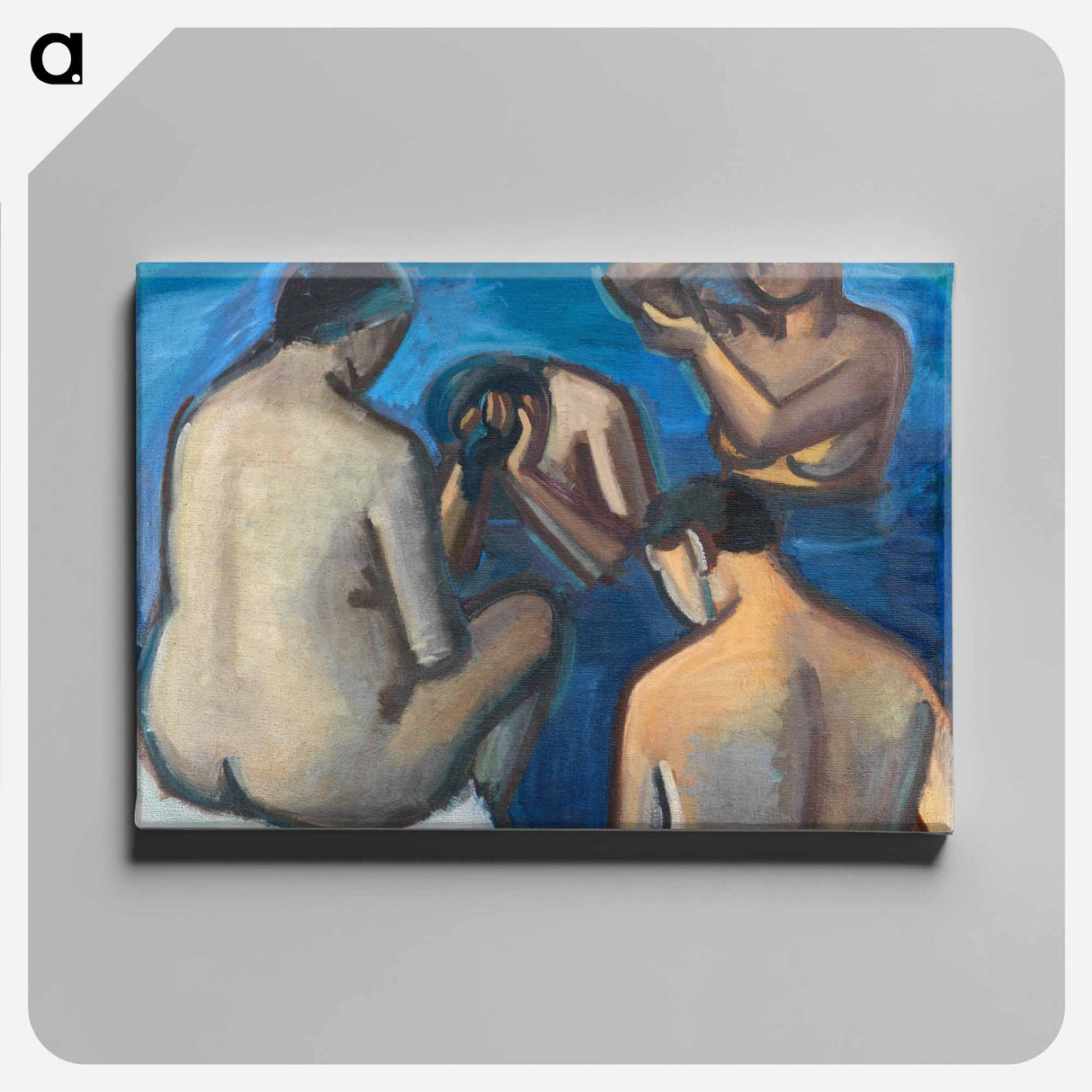 アートパネル-After the bath - ヴィルヘルム ルンドストローム Canvas.