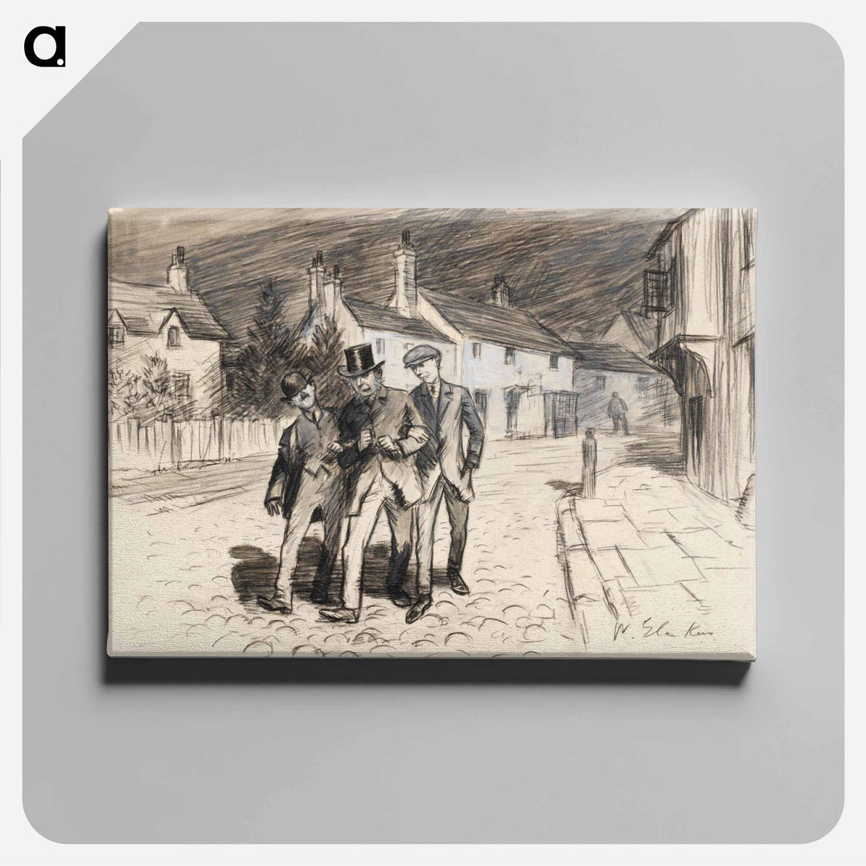 Then We All Went Home - ウィリアム ジェームス グラッケンズ Canvas.