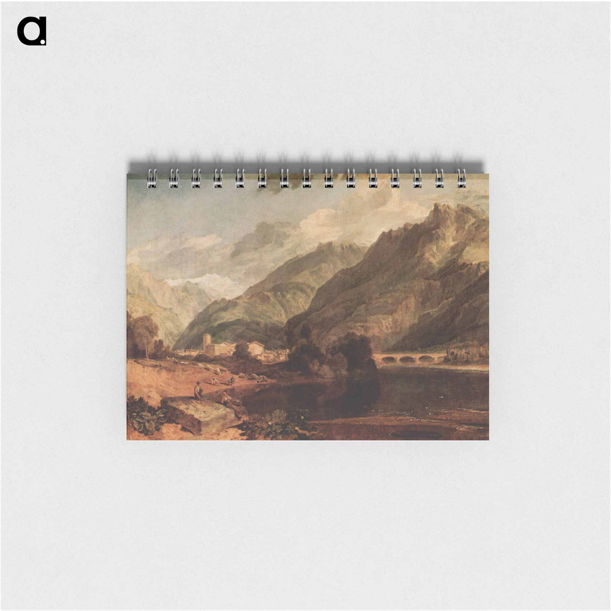 アートメモ帳-Bonneville, Savoy with Mont Blanc - ウィリアム ターナー Memo.