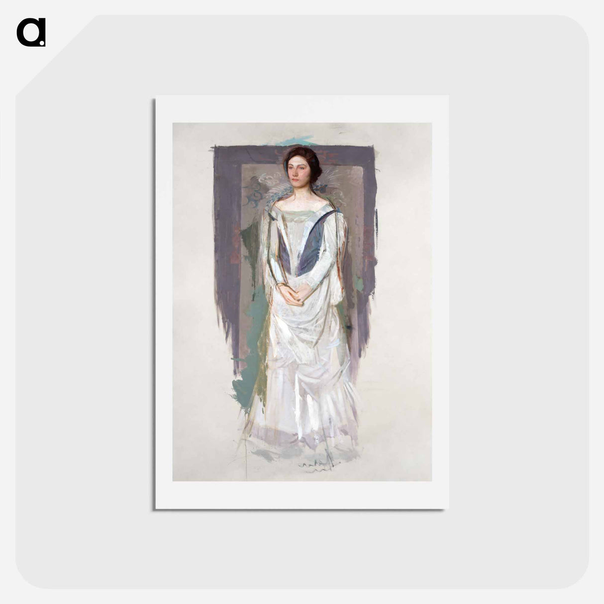 Standing Woman - アボット ハンダーソン セイヤー Postcard.