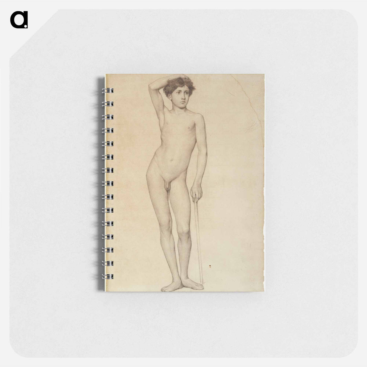 Nude male model, academy study - アルバート エーデルフェルト Memo.