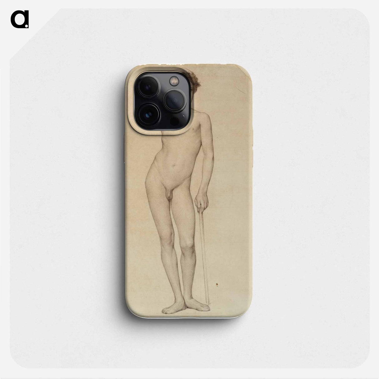 Nude male model, academy study - アルバート エーデルフェルト Phone Case.