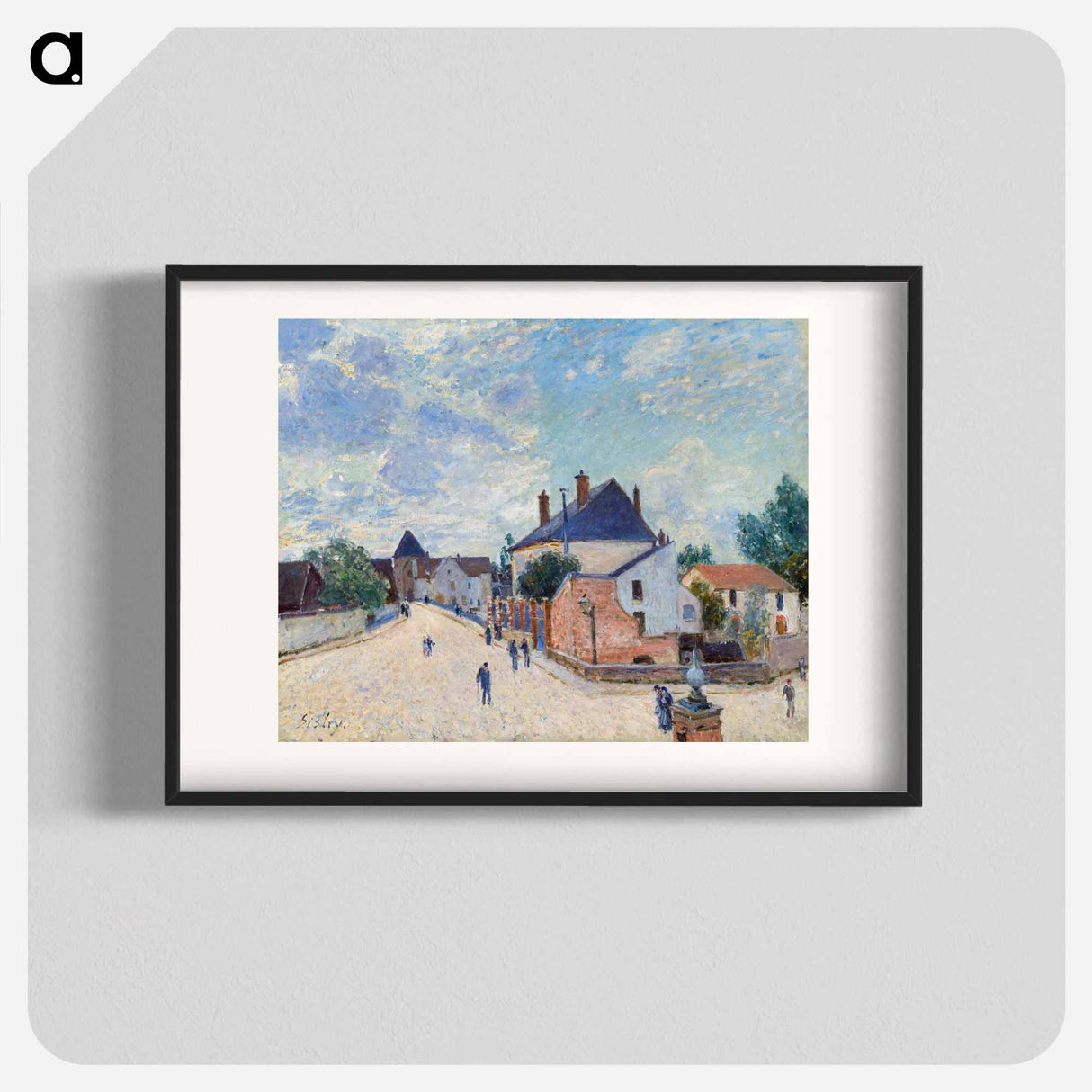 Street in Moret - アルフレッド シスレー Poster.