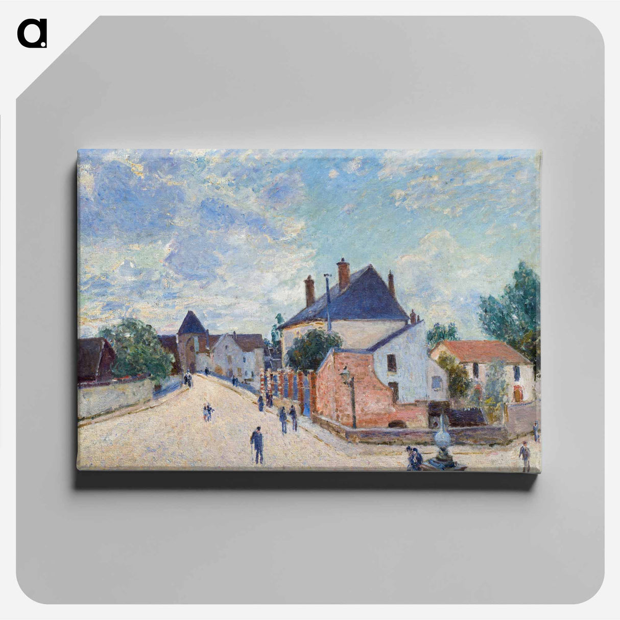 Street in Moret - アルフレッド シスレー Canvas.