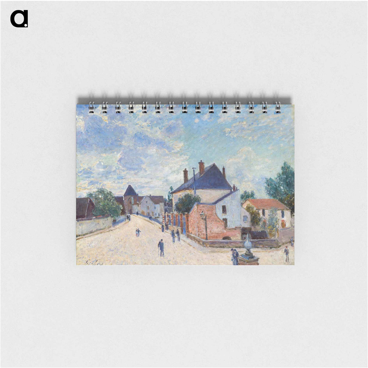 Street in Moret - アルフレッド シスレー Memo.