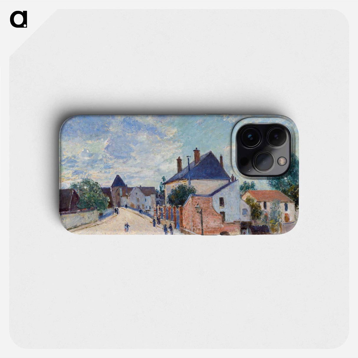 Street in Moret - アルフレッド シスレー Phone Case.