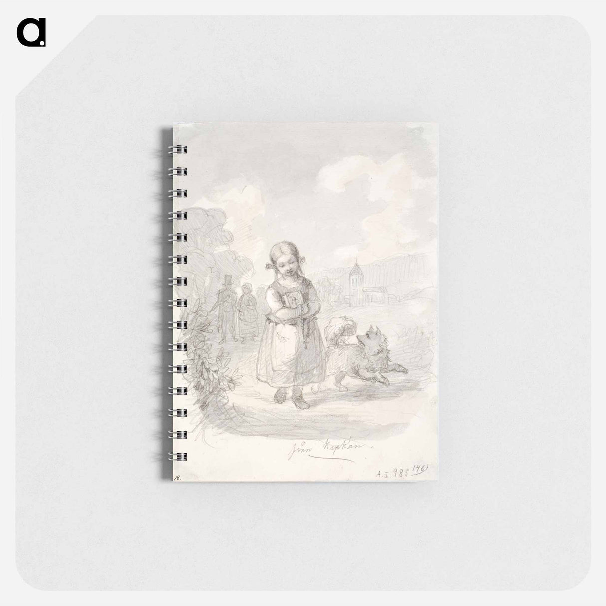 Tyttö juoksevan koiran kanssa - アンダース エクマン Memo.