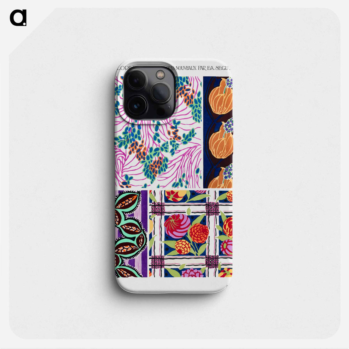 Art deco pattern, art nouveau painting, plate no. 11. - E.A.セギー Phone Case.