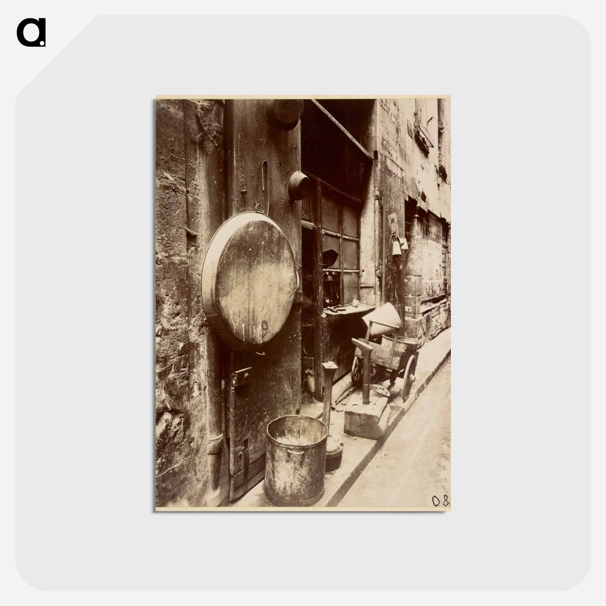 アートポストカード-Rue de la Reynie Tin Smith's Shop
- ウジェーヌ アジェ Postcard.