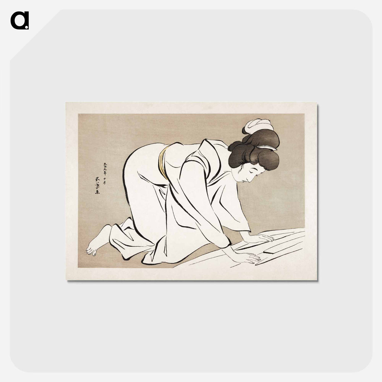 アートポストカード-Woman Folding a Kimono
- 橋口 五葉 Postcard.