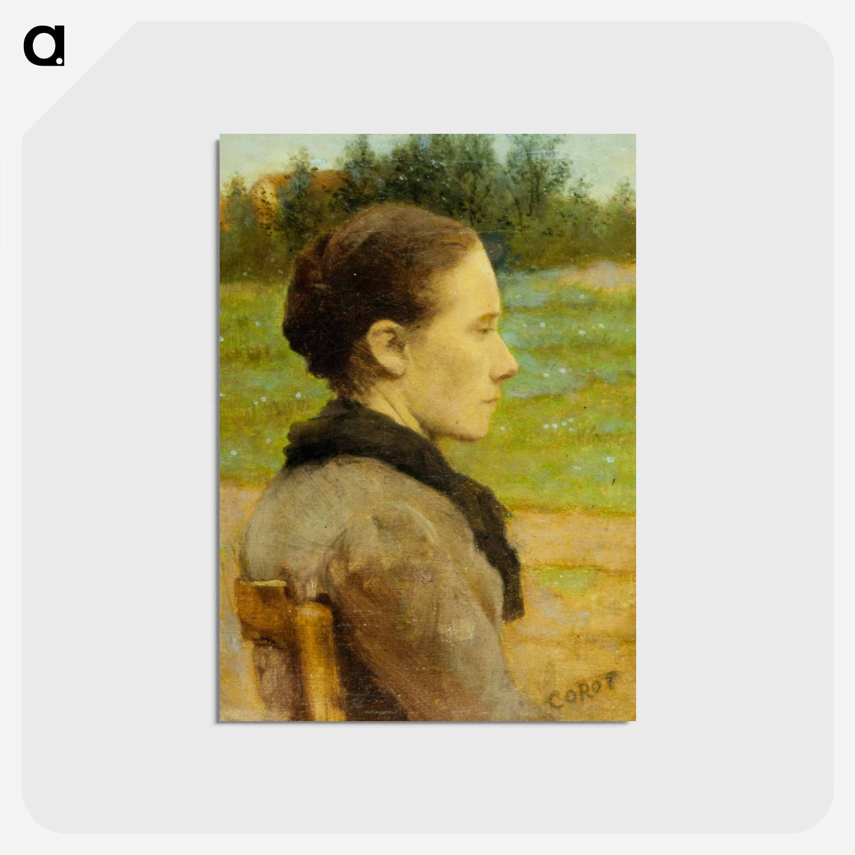 アートポストカード-Portrait of a Woman
- ジャン バティスト カミーユ コロー Postcard.