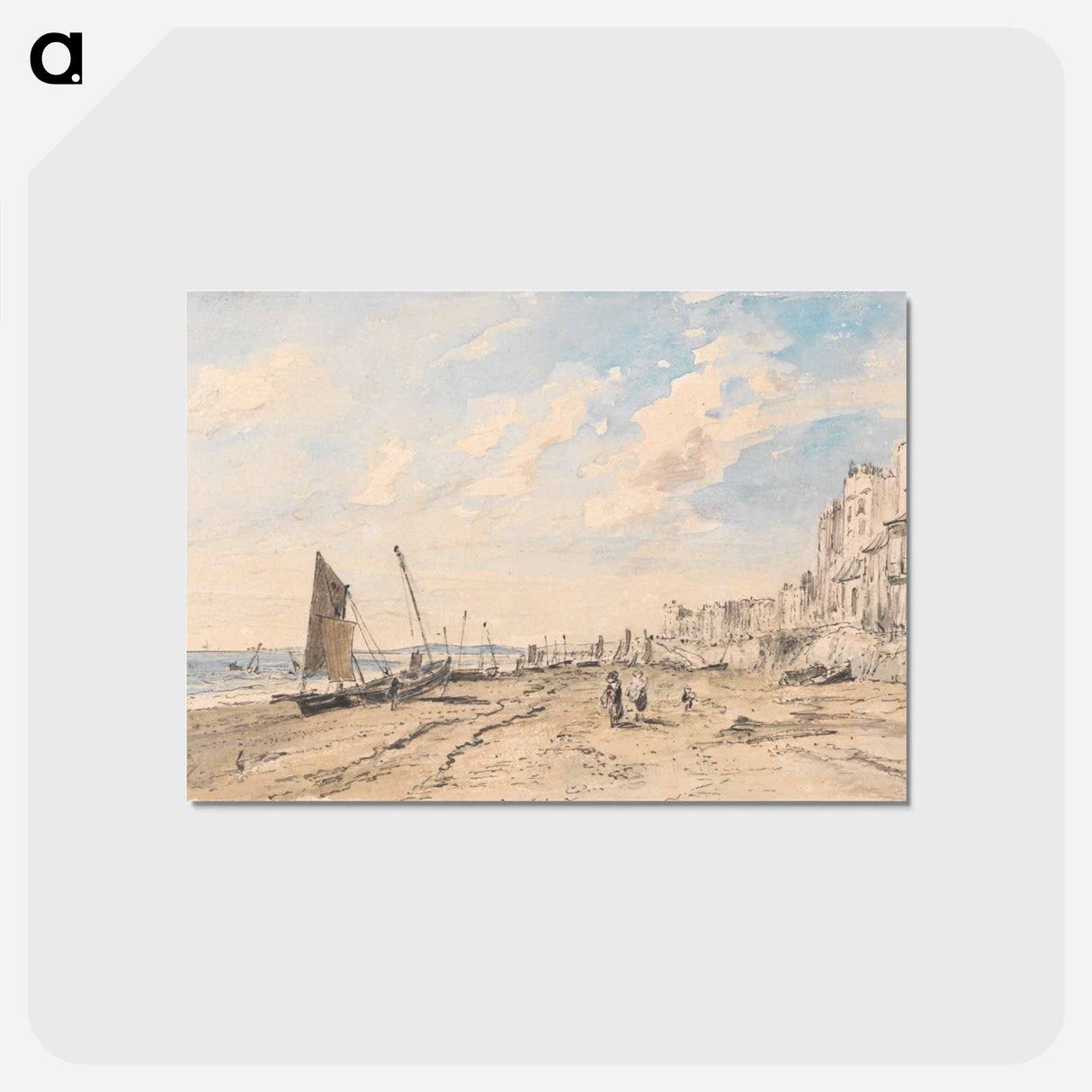 アートポストカード-Brighton Beach Looking West
- ジョン コンスタブル Postcard.