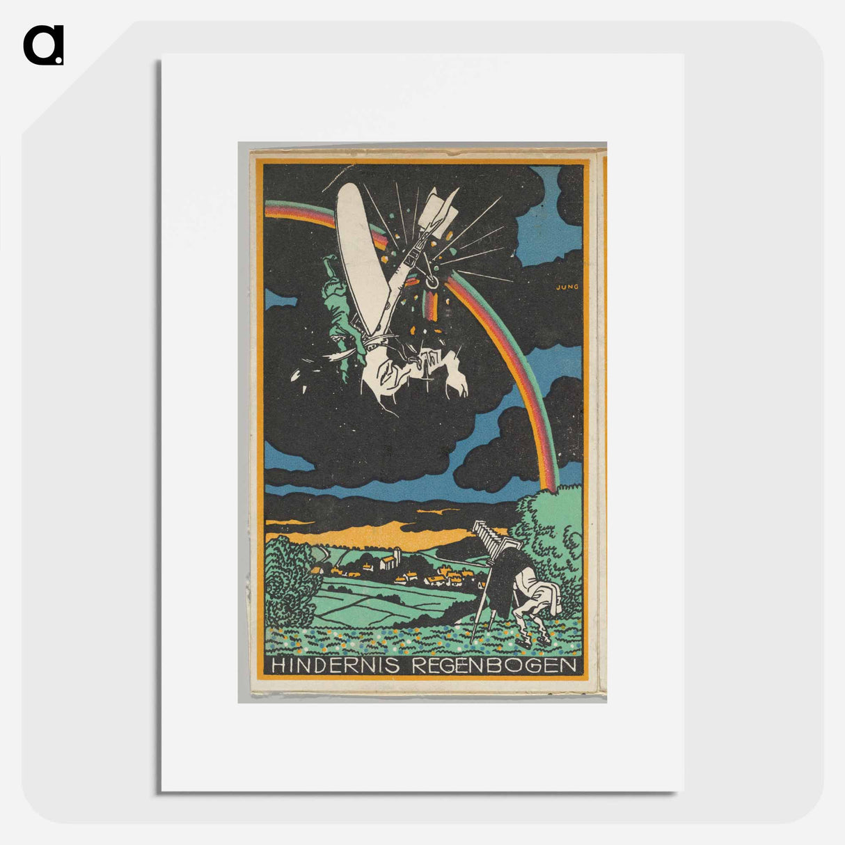 Rainbow Obstacle - モリツ ユング Poster.