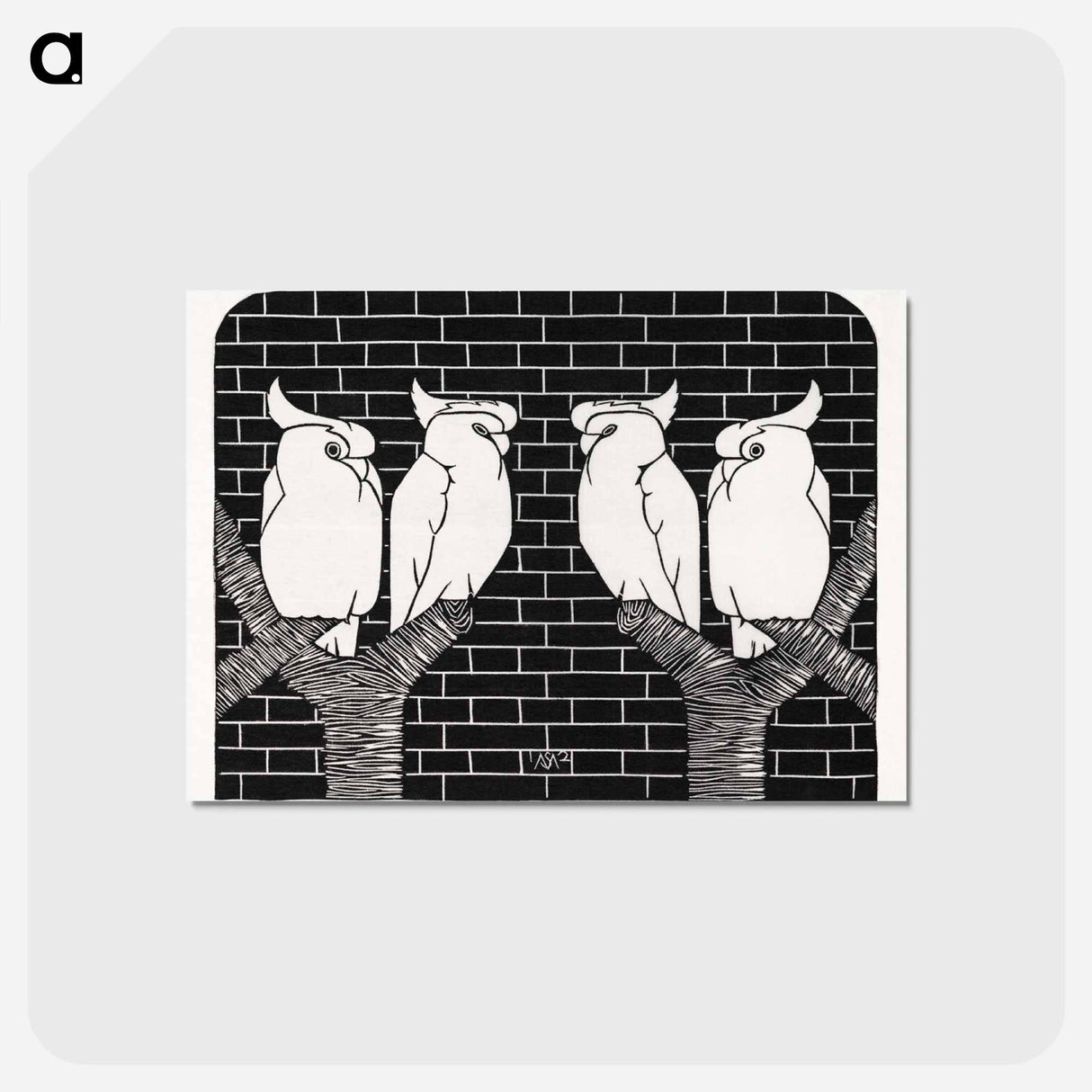 Four Crowned Cockatoos
- サミュエル ジェスルン Postcard.