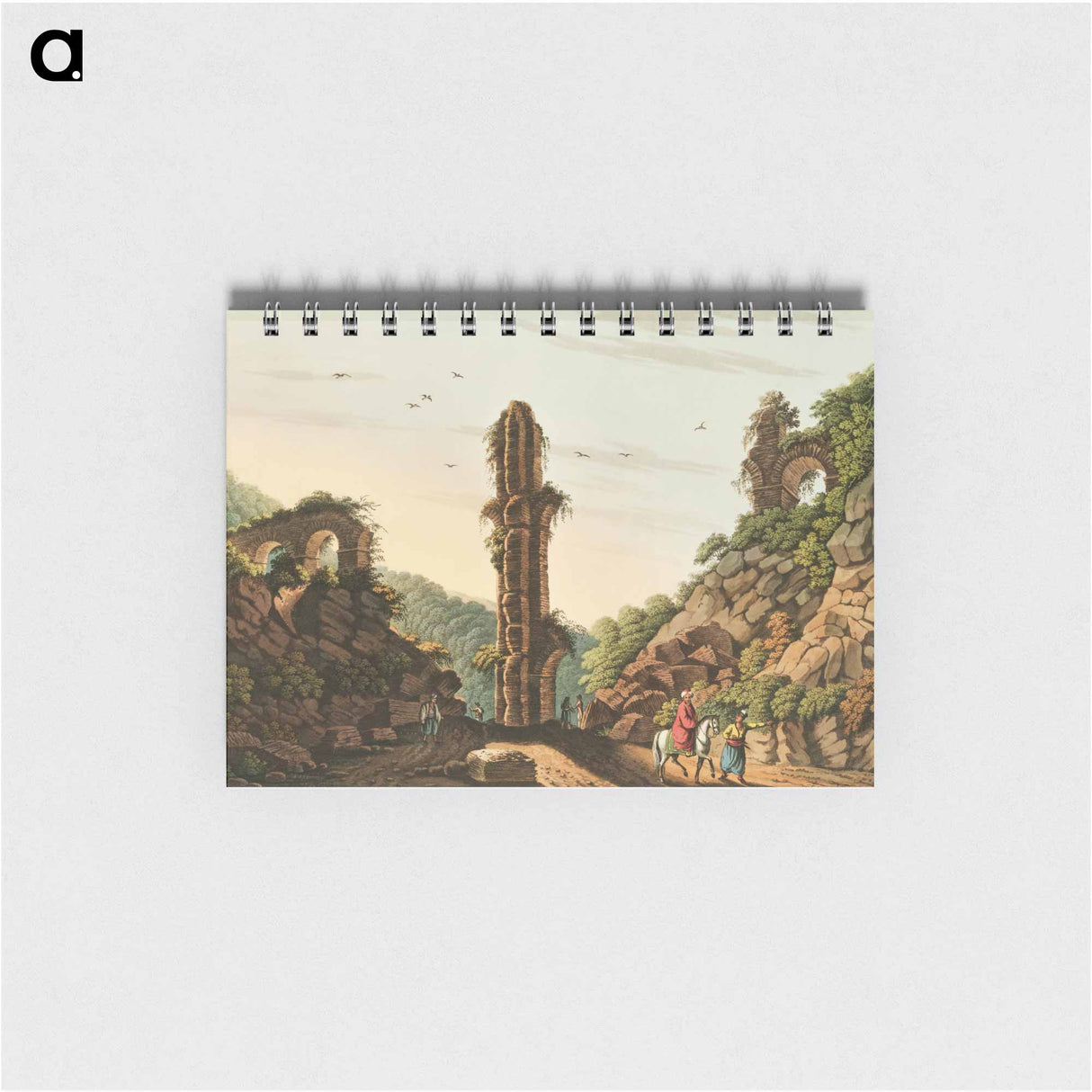 Ancient Aqueduct in Samos from Views in the Ottoman Dominions, in Europe, in Asia, and some of the Mediterranean islands - オスマン帝国領内の景色 Memo.