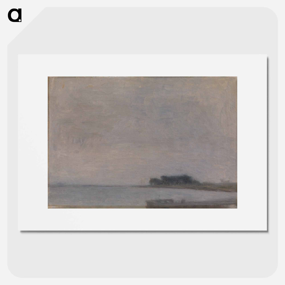 Landscape at Falster - Vilhelm Hammershøi Poster.